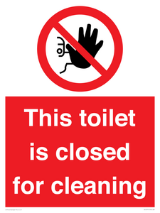 PA12771: This toilet is closed for cleaning
