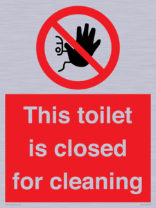 PA12771: This toilet is closed for cleaning