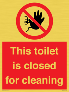 PA12771: This toilet is closed for cleaning