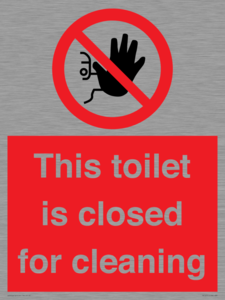 PA12771: This toilet is closed for cleaning