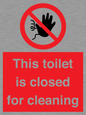 PA12771: This toilet is closed for cleaning
