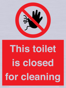 PA12771: This toilet is closed for cleaning
