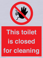 PA12771: This toilet is closed for cleaning