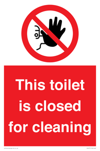 PA12771: This toilet is closed for cleaning