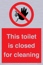 PA12771: This toilet is closed for cleaning