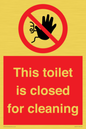PA12771: This toilet is closed for cleaning