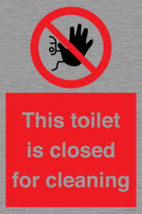PA12771: This toilet is closed for cleaning