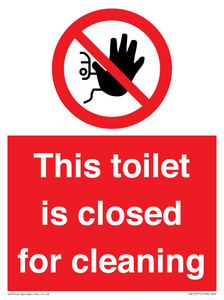 PA12771: This toilet is closed for cleaning