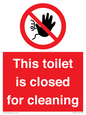 PA12771: This toilet is closed for cleaning