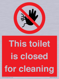 PA12771: This toilet is closed for cleaning
