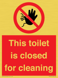 PA12771: This toilet is closed for cleaning