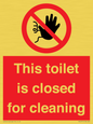 PA12771: This toilet is closed for cleaning