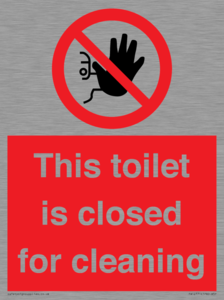 PA12771: This toilet is closed for cleaning