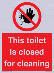 PA12771: This toilet is closed for cleaning