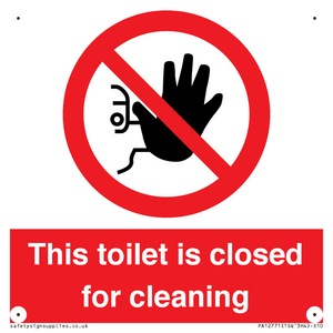 PA12771: This toilet is closed for cleaning