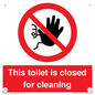 PA12771: This toilet is closed for cleaning