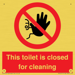 PA12771: This toilet is closed for cleaning