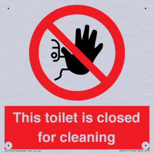 PA12771: This toilet is closed for cleaning