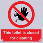 PA12771: This toilet is closed for cleaning