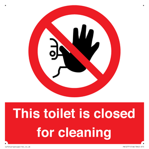 PA12771: This toilet is closed for cleaning