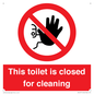 PA12771: This toilet is closed for cleaning