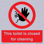 PA12771: This toilet is closed for cleaning