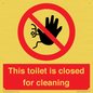 PA12771: This toilet is closed for cleaning