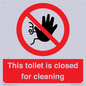 PA12771: This toilet is closed for cleaning