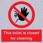 PA12771: This toilet is closed for cleaning