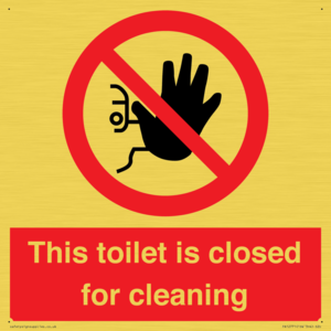 PA12771: This toilet is closed for cleaning