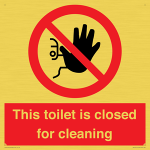 PA12771: This toilet is closed for cleaning