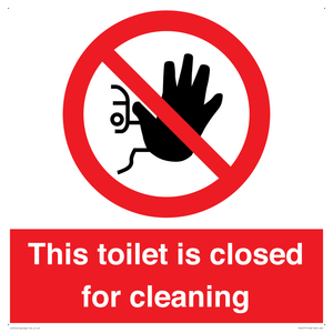 PA12771: This toilet is closed for cleaning
