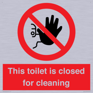 PA12771: This toilet is closed for cleaning