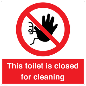 PA12771: This toilet is closed for cleaning