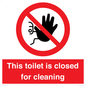 PA12771: This toilet is closed for cleaning