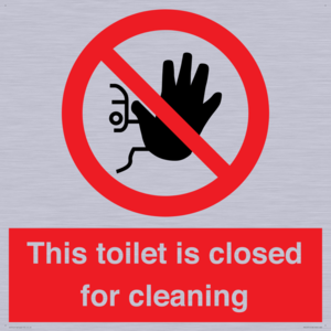 PA12771: This toilet is closed for cleaning