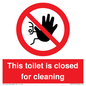 PA12771: This toilet is closed for cleaning