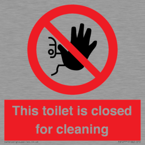 PA12771: This toilet is closed for cleaning