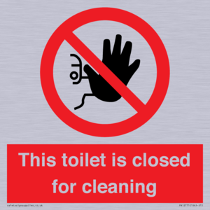 PA12771: This toilet is closed for cleaning