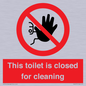 PA12771: This toilet is closed for cleaning