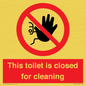 PA12771: This toilet is closed for cleaning