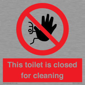 PA12771: This toilet is closed for cleaning