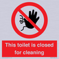 PA12771: This toilet is closed for cleaning