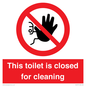 PA12771: This toilet is closed for cleaning