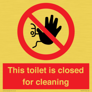 PA12771: This toilet is closed for cleaning