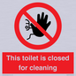 PA12771: This toilet is closed for cleaning