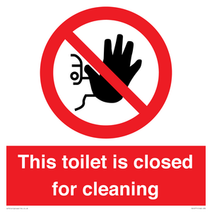 PA12771: This toilet is closed for cleaning