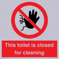PA12771: This toilet is closed for cleaning