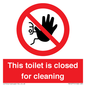 PA12771: This toilet is closed for cleaning