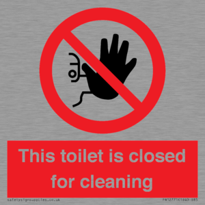 PA12771: This toilet is closed for cleaning